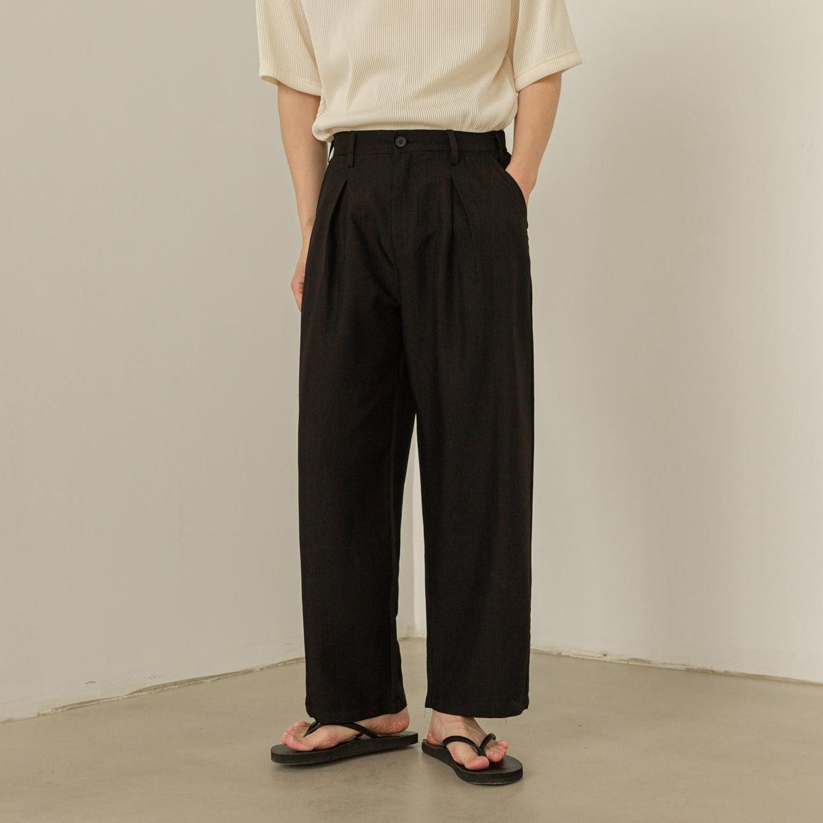 Zhou Classic Wide Leg Pants-korean-fashion-Pants-Zhou's Closet-OH Garments