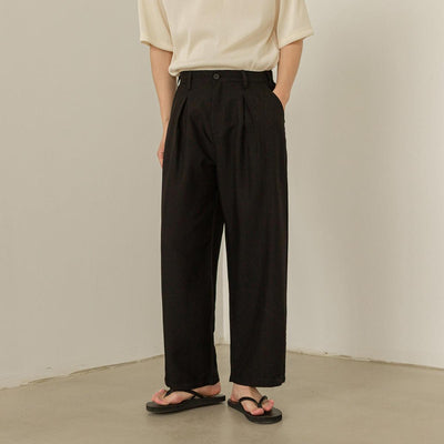 Zhou Classic Wide Leg Pants-korean-fashion-Pants-Zhou's Closet-OH Garments