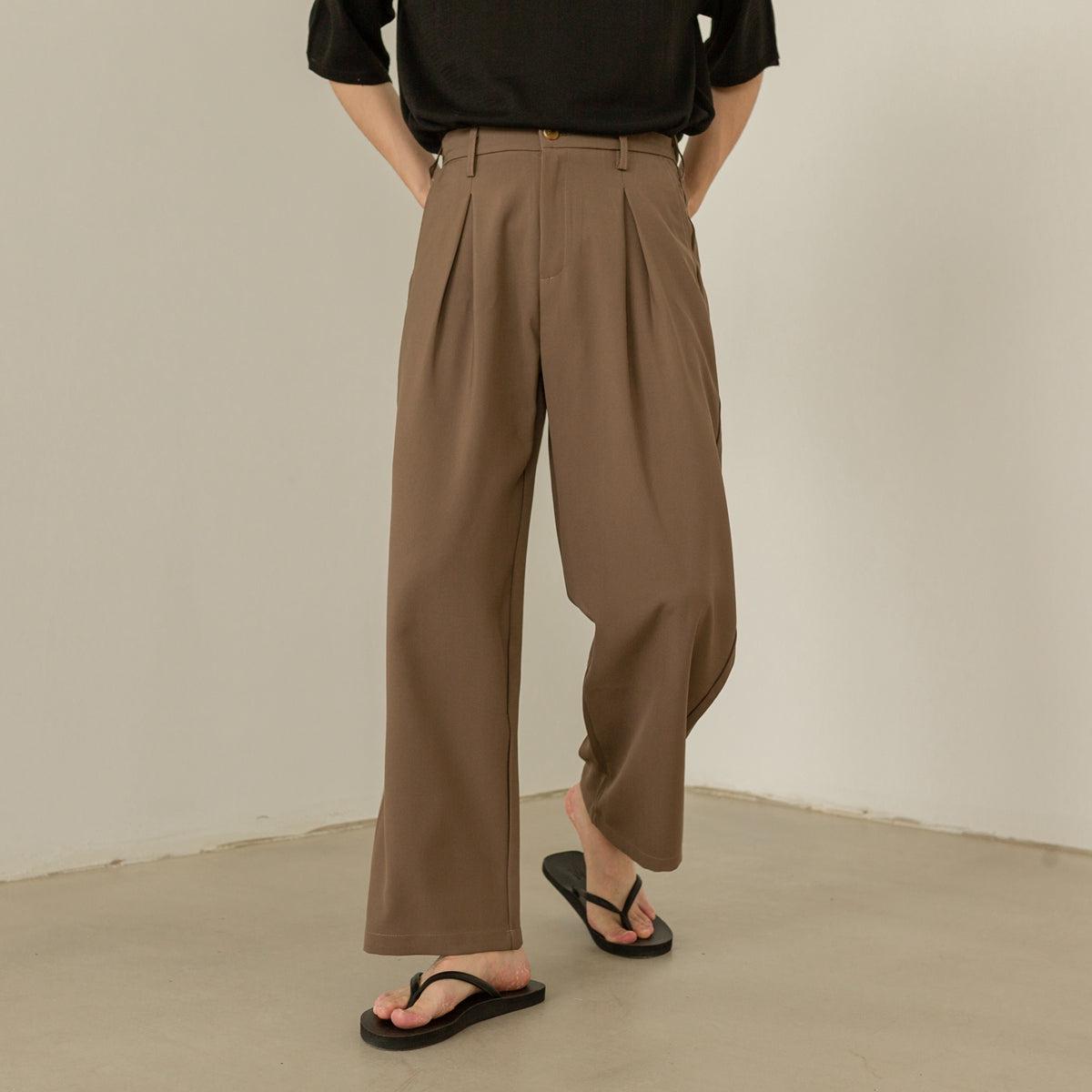 Zhou Classic Wide Leg Pants-korean-fashion-Pants-Zhou's Closet-OH Garments