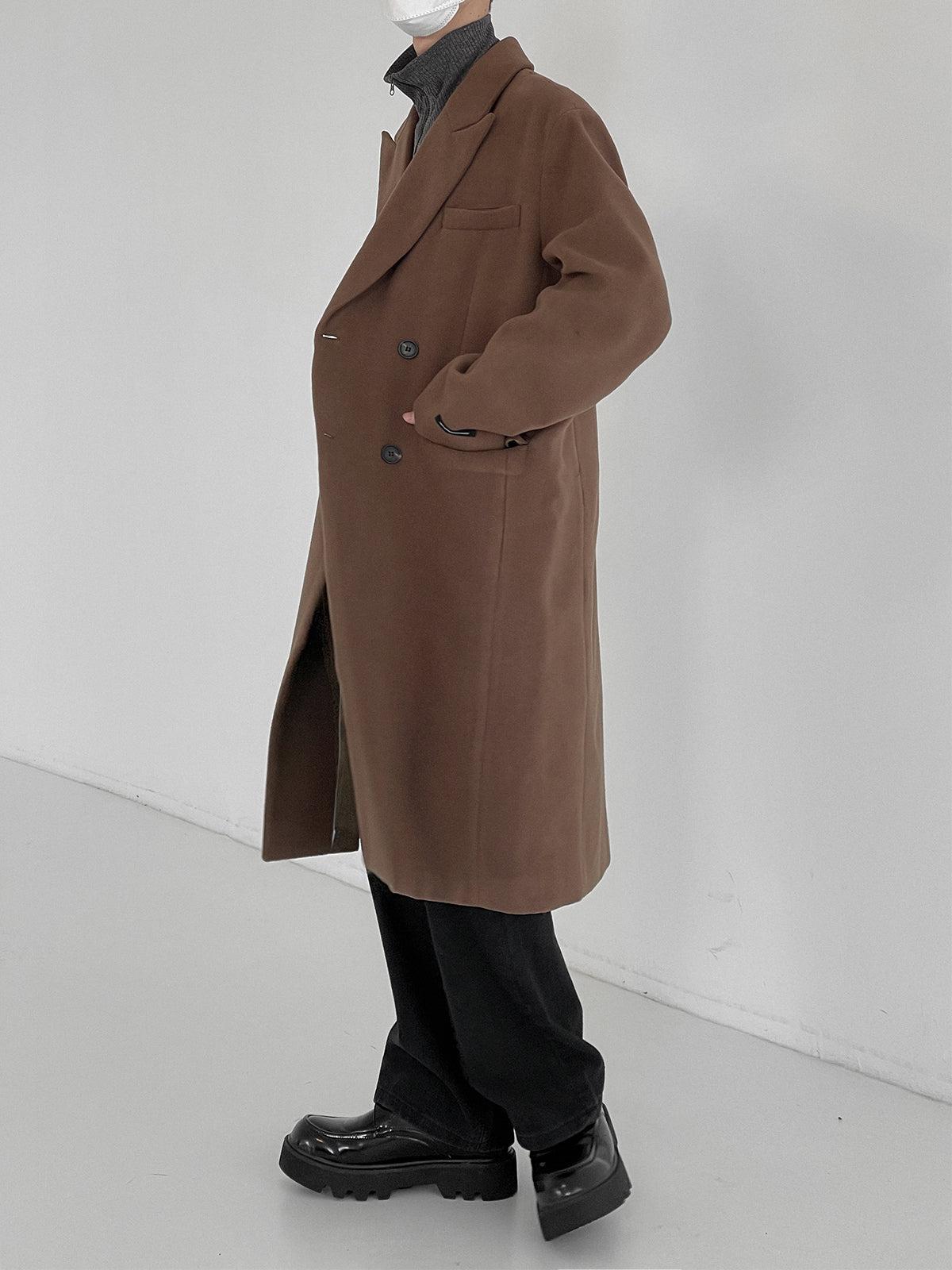 Zhou Essential Double Breasted Trench Coat-korean-fashion-Long Coat-Zhou's Closet-OH Garments