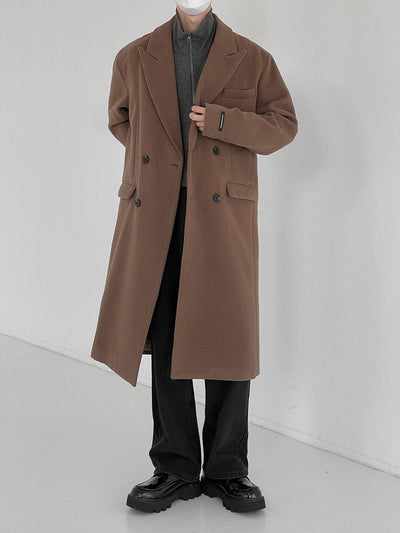 Zhou Essential Double Breasted Trench Coat-korean-fashion-Long Coat-Zhou's Closet-OH Garments