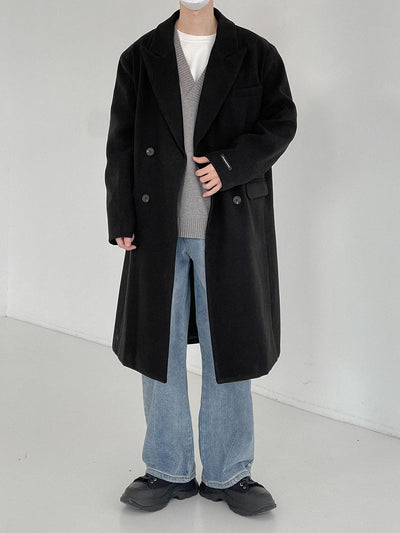 Zhou Essential Double Breasted Trench Coat-korean-fashion-Long Coat-Zhou's Closet-OH Garments