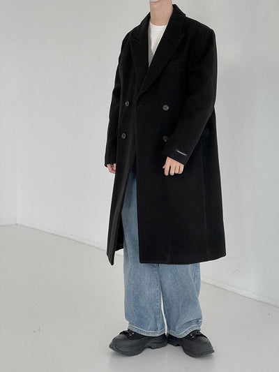 Zhou Essential Double Breasted Trench Coat-korean-fashion-Long Coat-Zhou's Closet-OH Garments