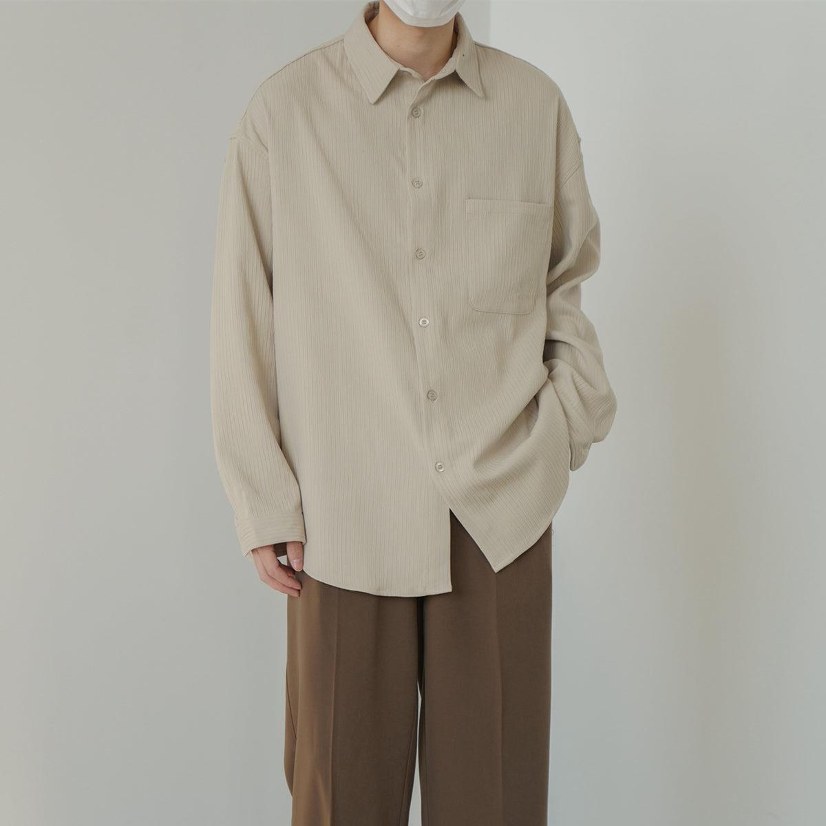 Zhou Essential Front Pocket Shirt-korean-fashion-Shirt-Zhou's Closet-OH Garments