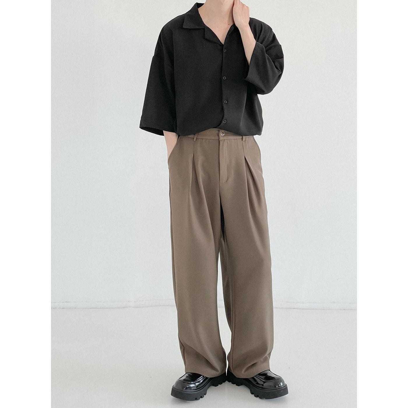 Zhou Essential One-Block Pants-korean-fashion-Pants-Zhou's Closet-OH Garments