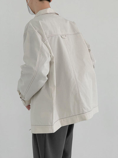 Zhou Essential Piped Double Pocket Jacket-korean-fashion-Jacket-Zhou's Closet-OH Garments