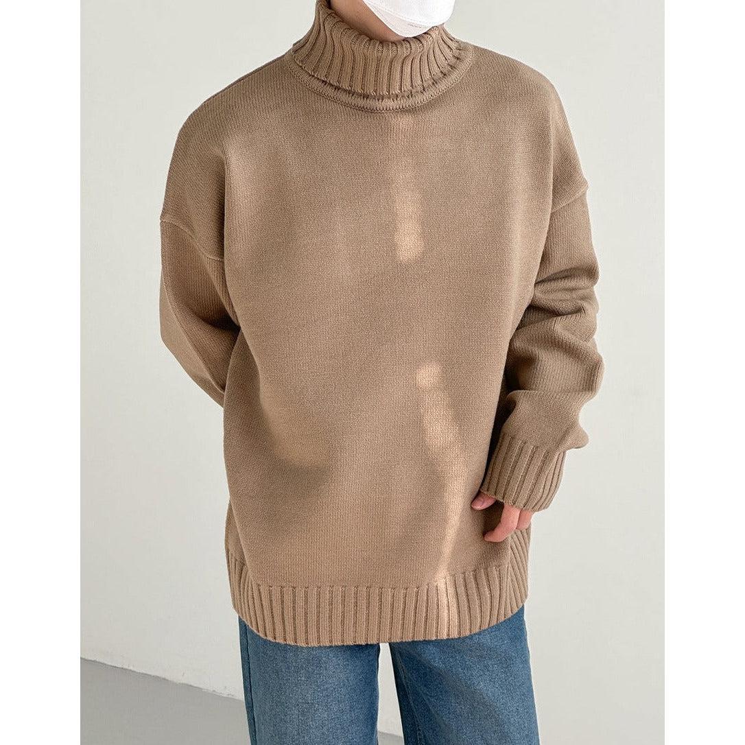 Zhou Essential Ribbed Knit Turtleneck-korean-fashion-Turtleneck-Zhou's Closet-OH Garments