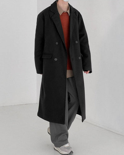 Zhou Essential Wide Sleeves Trench Coat-korean-fashion-Long Coat-Zhou's Closet-OH Garments