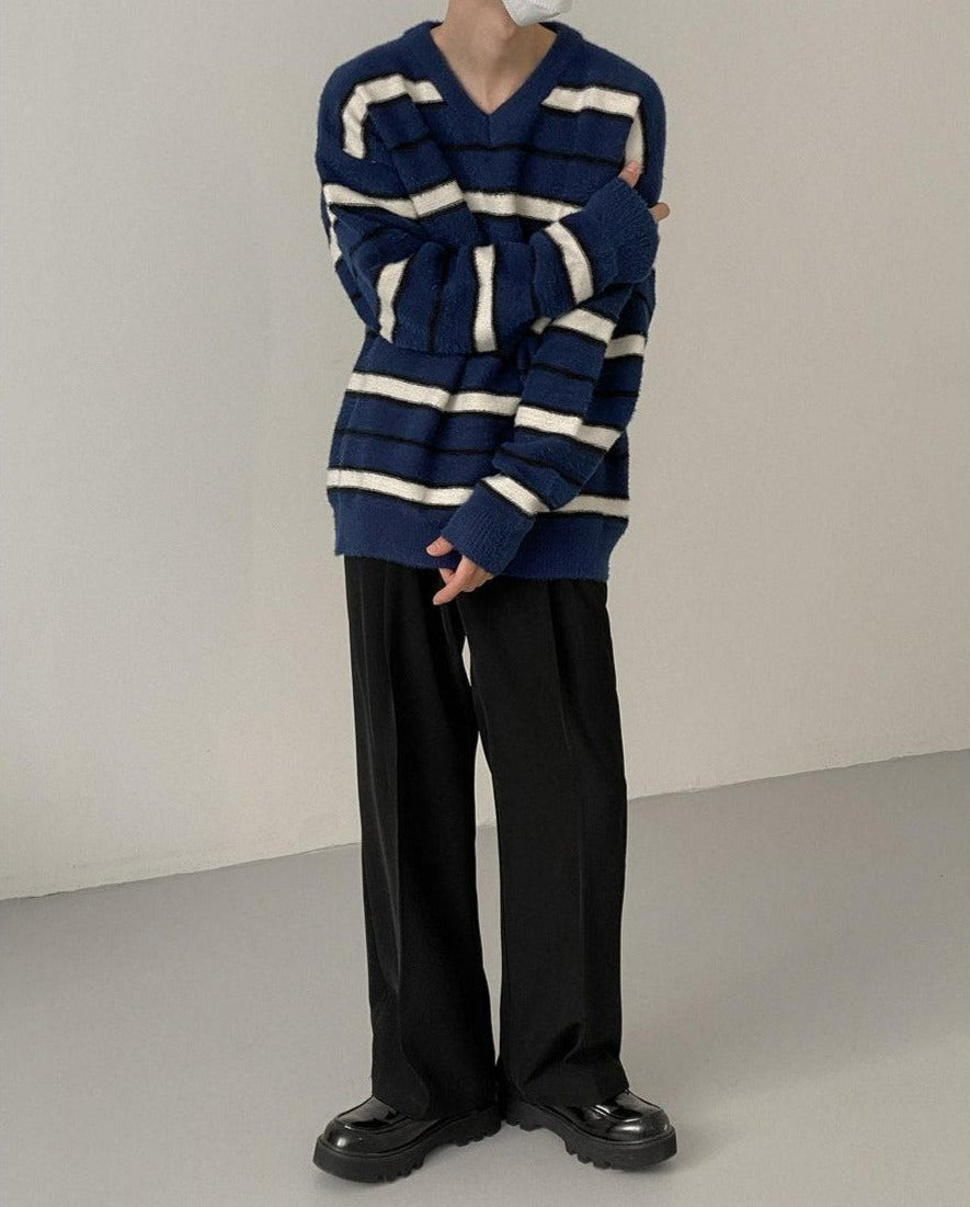 Zhou Notebook Lines Sweater-korean-fashion-Sweater-Zhou's Closet-OH Garments