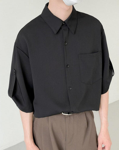 Zhou One Front Pocket Shirt-korean-fashion-Shirt-Zhou's Closet-OH Garments