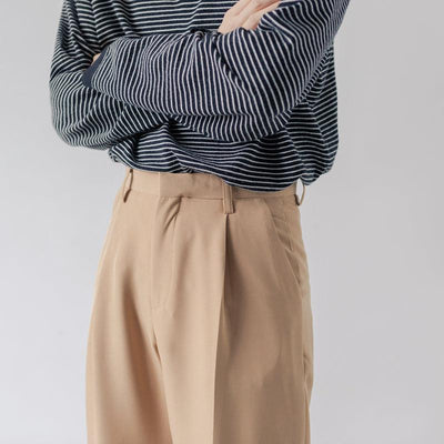 Zhou Pleated Front Trousers-korean-fashion-Pants-Zhou's Closet-OH Garments