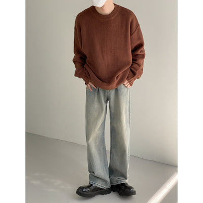 Zhou Roomy Fit Wide Arms Sweater-korean-fashion-Sweater-Zhou's Closet-OH Garments