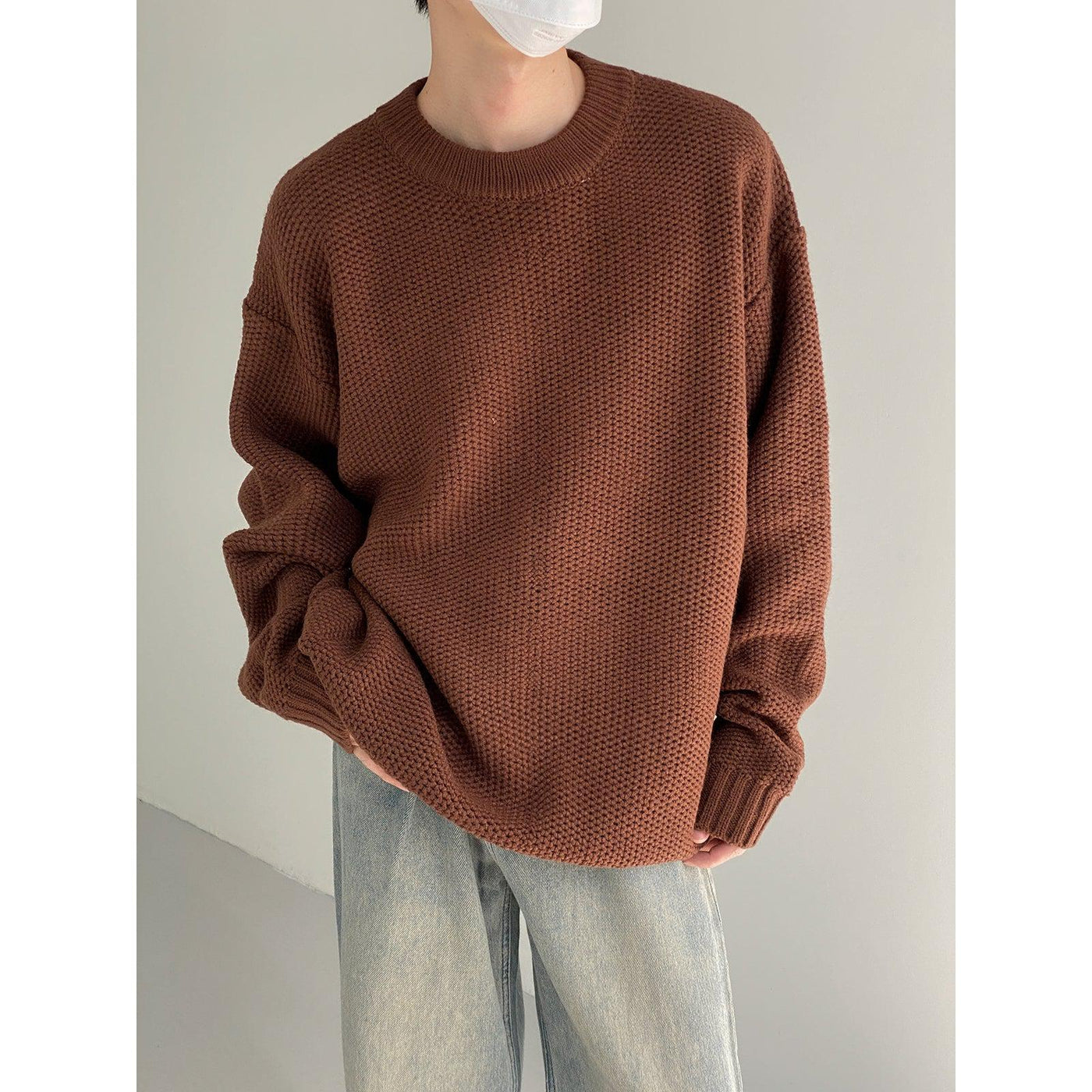 Zhou Roomy Fit Wide Arms Sweater-korean-fashion-Sweater-Zhou's Closet-OH Garments