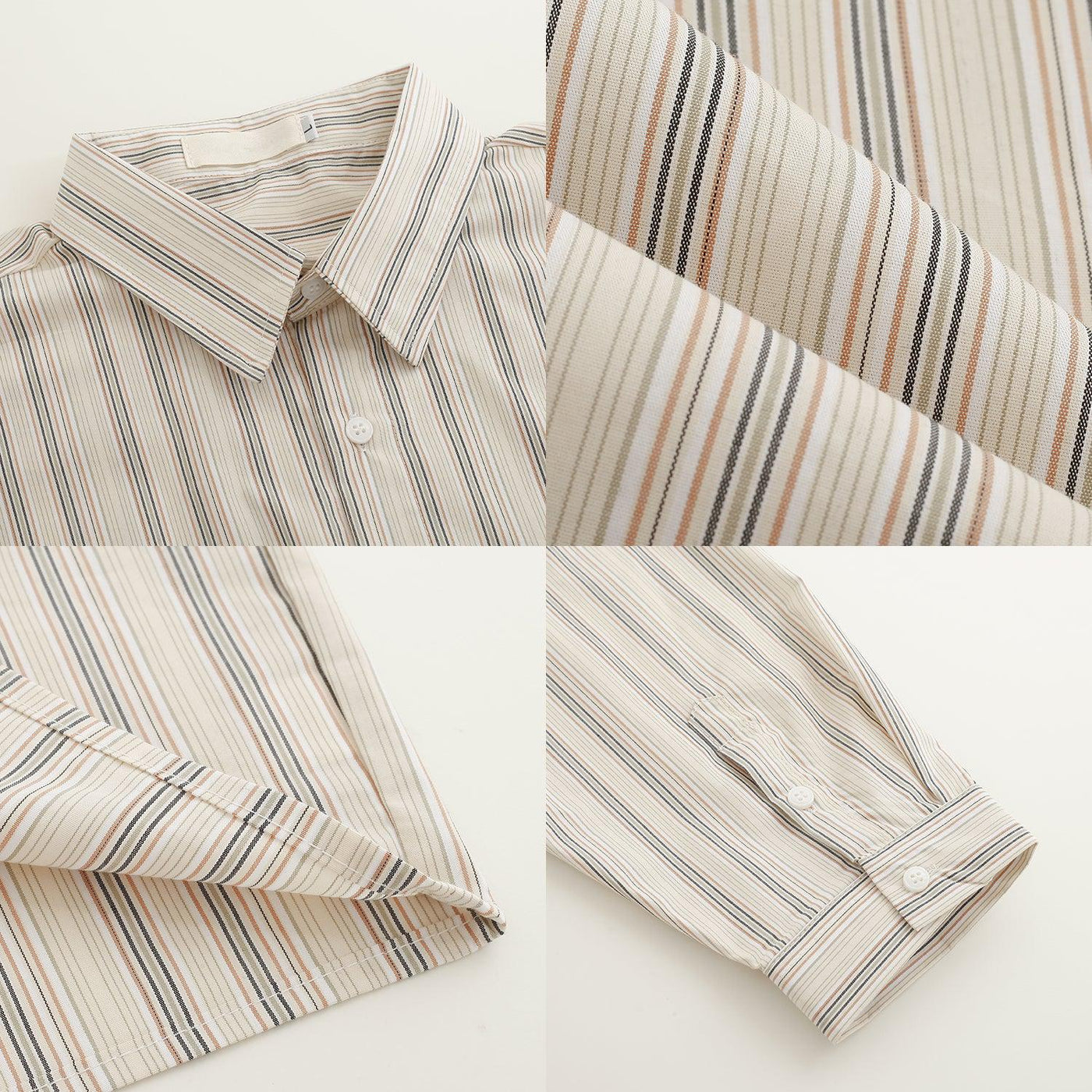 Zhou Stripes Within Stripes Shirt-korean-fashion-Shirt-Zhou's Closet-OH Garments