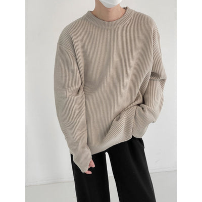 Zhou Vertical Ribbed Sweater-korean-fashion-Sweater-Zhou's Closet-OH Garments