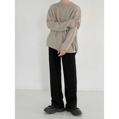 Zhou Vertical Ribbed Sweater-korean-fashion-Sweater-Zhou's Closet-OH Garments