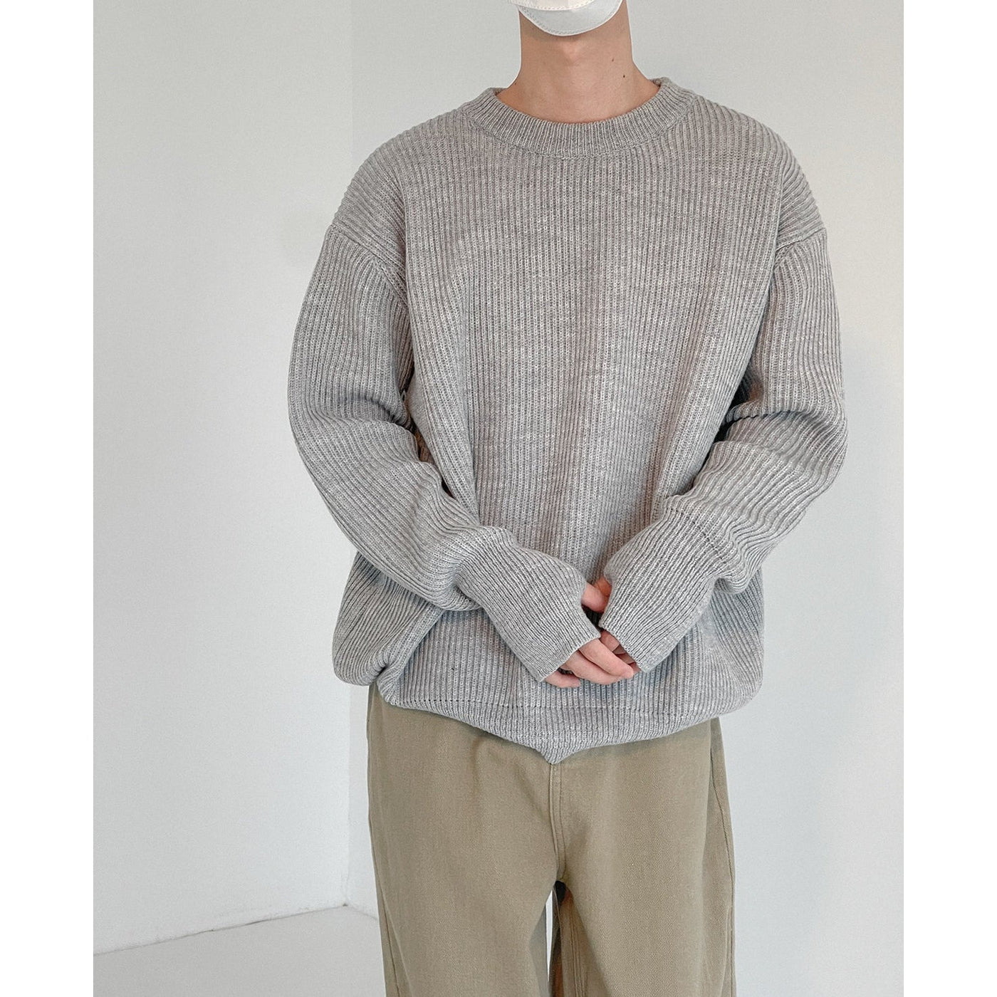 Zhou Vertical Ribbed Sweater-korean-fashion-Sweater-Zhou's Closet-OH Garments