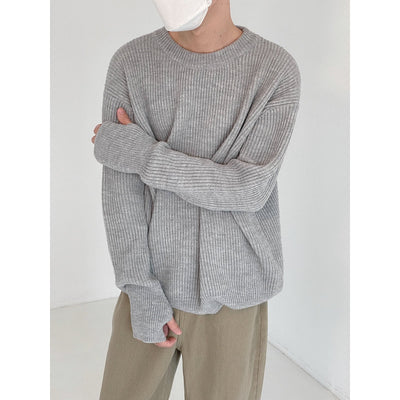 Zhou Vertical Ribbed Sweater-korean-fashion-Sweater-Zhou's Closet-OH Garments